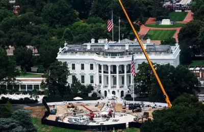 White House Helipad Project Faces Setback and Redesign