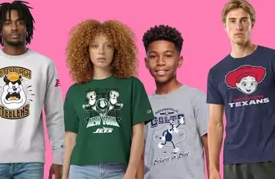 Disney, NFL, and Champion Unite to Launch Team-Specific Character Merchandise